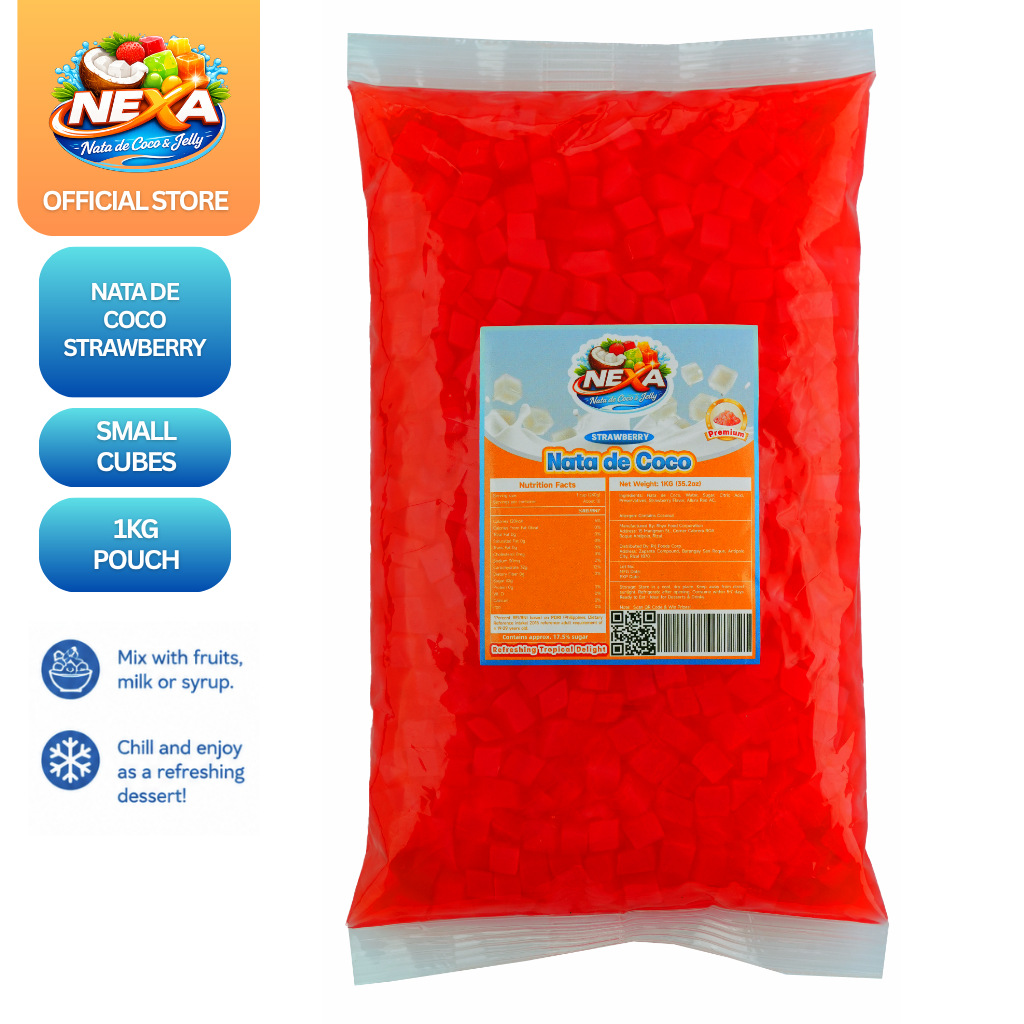 Strawberry Nata de Coco